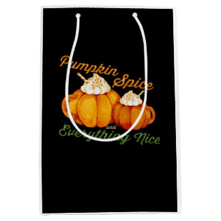 Pompoen specerij en alles mooi Herfst ontwerp Medium Cadeauzakje