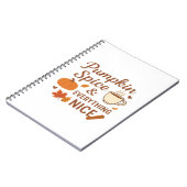 Pompoen specerij en alles mooi Herfst ontwerp Notitieboek (Linkerzijde)