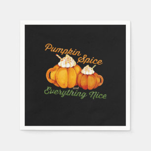 Pompoen specerij en alles mooi Herfst ontwerp Servet