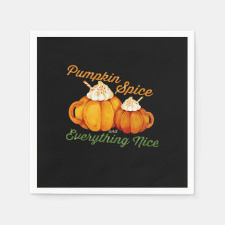 Pompoen specerij en alles mooi Herfst ontwerp Servet