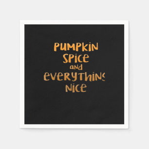 Pompoen specerij en alles mooi luiaard ontwerp servet