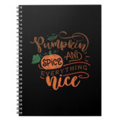 Pompoen specerij en alles mooie luiaard notitieboek (Voorkant)