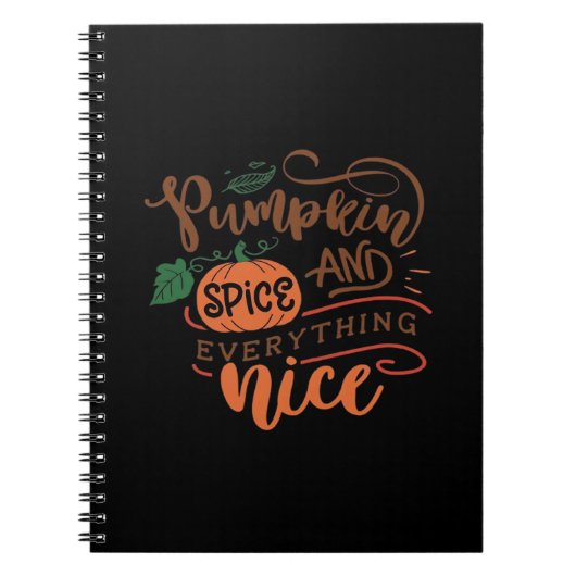 Pompoen specerij en alles mooie luiaard notitieboek (Voorkant)