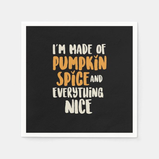 Pompoen specerij en alles mooie luiaard servet (Voorkant)
