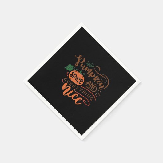 Pompoen specerij en alles mooie luiaard servet (Hoek)