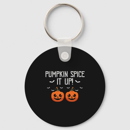 Pompoen Specerij Het Is Grappig Herfst Halloween H Sleutelhanger (Voorkant)
