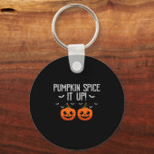 Pompoen Specerij Het Is Grappig Herfst Halloween H Sleutelhanger (Voorkant)