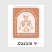 Pompoen specerij latte grappige quotes herfst esth sticker (Vel)