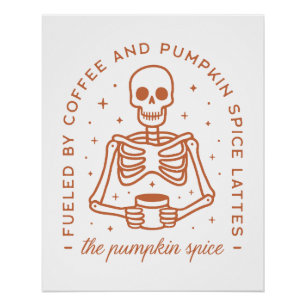 Pompoen specerij latte lover perfect poster