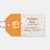 #Pompoen Specerij #Thuisgemaakte Bad & Body Label Cadeaulabel (Achterkant Horizontaal)
