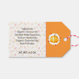 #Pompoen Specerij #Thuisgemaakte Bad & Lichaam Lab Cadeaulabel
