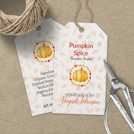 Pompoen Specerijen Bad & Lichaam Label | Productla Cadeaulabel