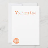 Pompoen Specerijen Heerlijke Herfst Kawaii Woord K Kaart (Achterkant)