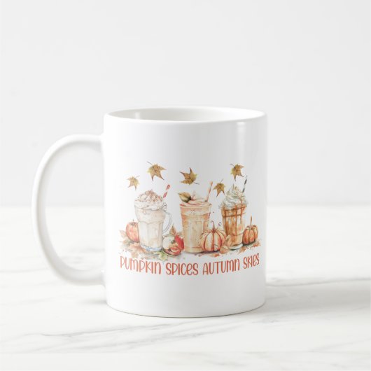 Pompoen specerijen Herfst Herfst Drink Grappig Quo Koffiemok (Links)