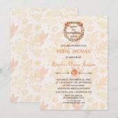 Pompoen Specerijen Herfst Thanksgiving Bruiloftson Kaart (Voorkant / Achterkant)