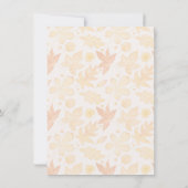 Pompoen Specerijen Herfst Thanksgiving Bruiloftson Kaart (Achterkant)