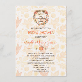 Pompoen Specerijen Herfst Thanksgiving Bruiloftson Kaart