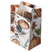 Pompoen Specerijen Midden Geschenkentas Medium Cadeauzakje (Achterkant Gekanteld)