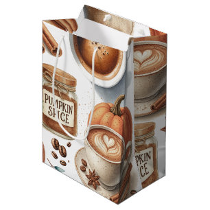 Pompoen Specerijen Midden Geschenkentas Medium Cadeauzakje