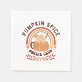 Pompoen Specerijen Sociale Club – Schattige Herfst Servet