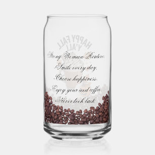 Pompoen Specerijen & Sterke Vrouw Routine Kan Glas