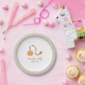 Pompoen Speelgoed Baby shower Custom Papieren Bordje (Feest)