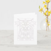 Pompoen speelt golf Halloween sport grappig en Sp Kaart (Gele Bloem)