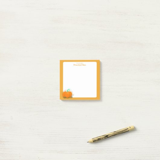 Pompoen Speeltuin - 3x3 Post-it® Notes (Op bureau)