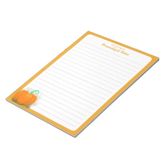 Pompoen speeltuin - gevoerd notitieblok (Schuin)