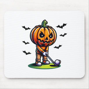 Pompoen spelen golf Halloween sport grappig en SP Muismat