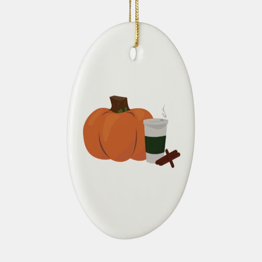 Pompoen Spice 2 Keramisch Ornament (Rechts)