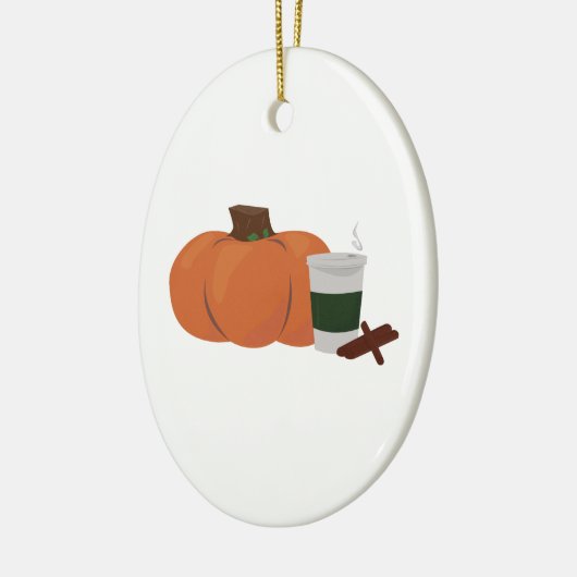 Pompoen Spice 2 Keramisch Ornament (Links)