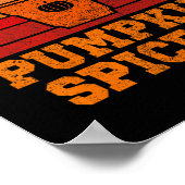 Pompoen Spice AF Fun Mannen Husnd Kleding Hallowee Poster (Hoek)