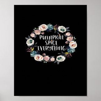 Pompoen Spice Alles Grappig Halloween Herfst Sayi Poster
