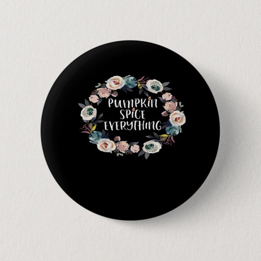 Pompoen Spice Alles Grappig Halloween Herfst Sayi Ronde Button 5,7 Cm (Voorkant)