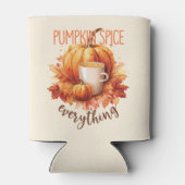 Pompoen Spice Alles - Laat & Herfst Bladerwerk Blikjeskoeler (Achterkant)