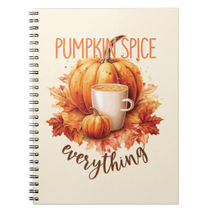 Pompoen Spice Alles - Laat & Herfst Bladerwerk Notitieboek