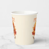 Pompoen Spice Alles - Laat & Herfst Bladerwerk Papieren Bekers (Links)