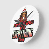 Pompoen Spice & Alles Mooi Zwart Meisje Magic S Ronde Klok (Hoek)