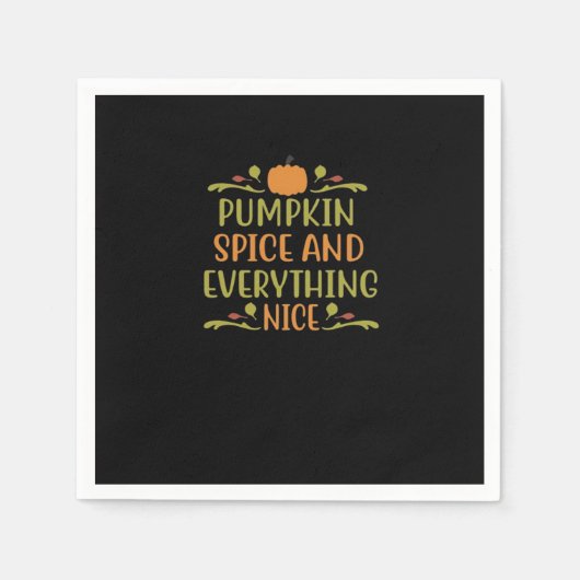 Pompoen Spice & Alles Mooie Virale Vibes Servet (Voorkant)