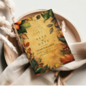 Pompoen Spice Bloemen bruiloft Save The Date