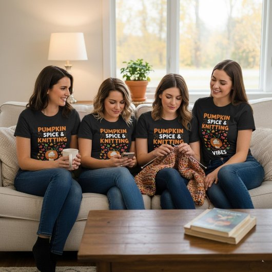 Pompoen Spice & Breien Vibes Herfst Herfst T-shirt