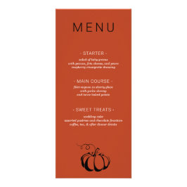 Pompoen Spice Bruiloft Menu