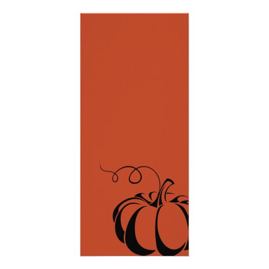 Pompoen Spice Bruiloft Menu (Achterkant)