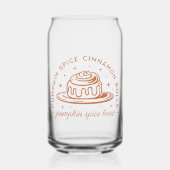 Pompoen Spice Cinnamon Rolls Blikvorm Glas (Voorkant)