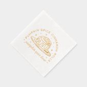 Pompoen Spice Cinnamon Rolls Folie Servetten (Rechts)