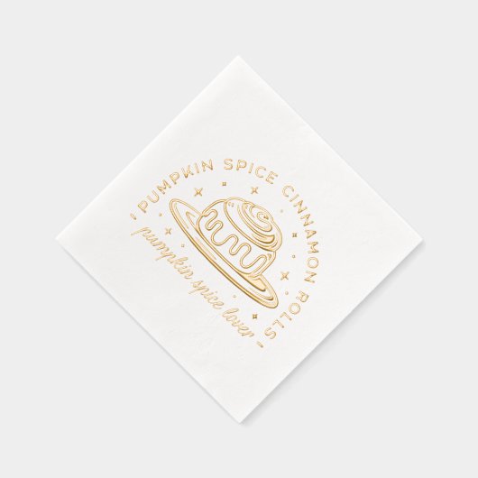 Pompoen Spice Cinnamon Rolls Folie Servetten (Rechts)