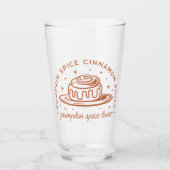 Pompoen Spice Cinnamon Rolls Glas (Voorkant)