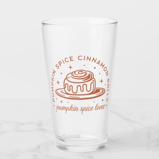 Pompoen Spice Cinnamon Rolls Glas (Voorkant)