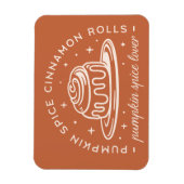 Pompoen Spice Cinnamon Rolls Magneet (Verticaal)